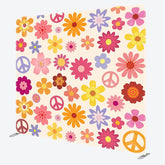 Aperturee - Aperturee Floral Spring Color Pattern Square Tension Backdrop